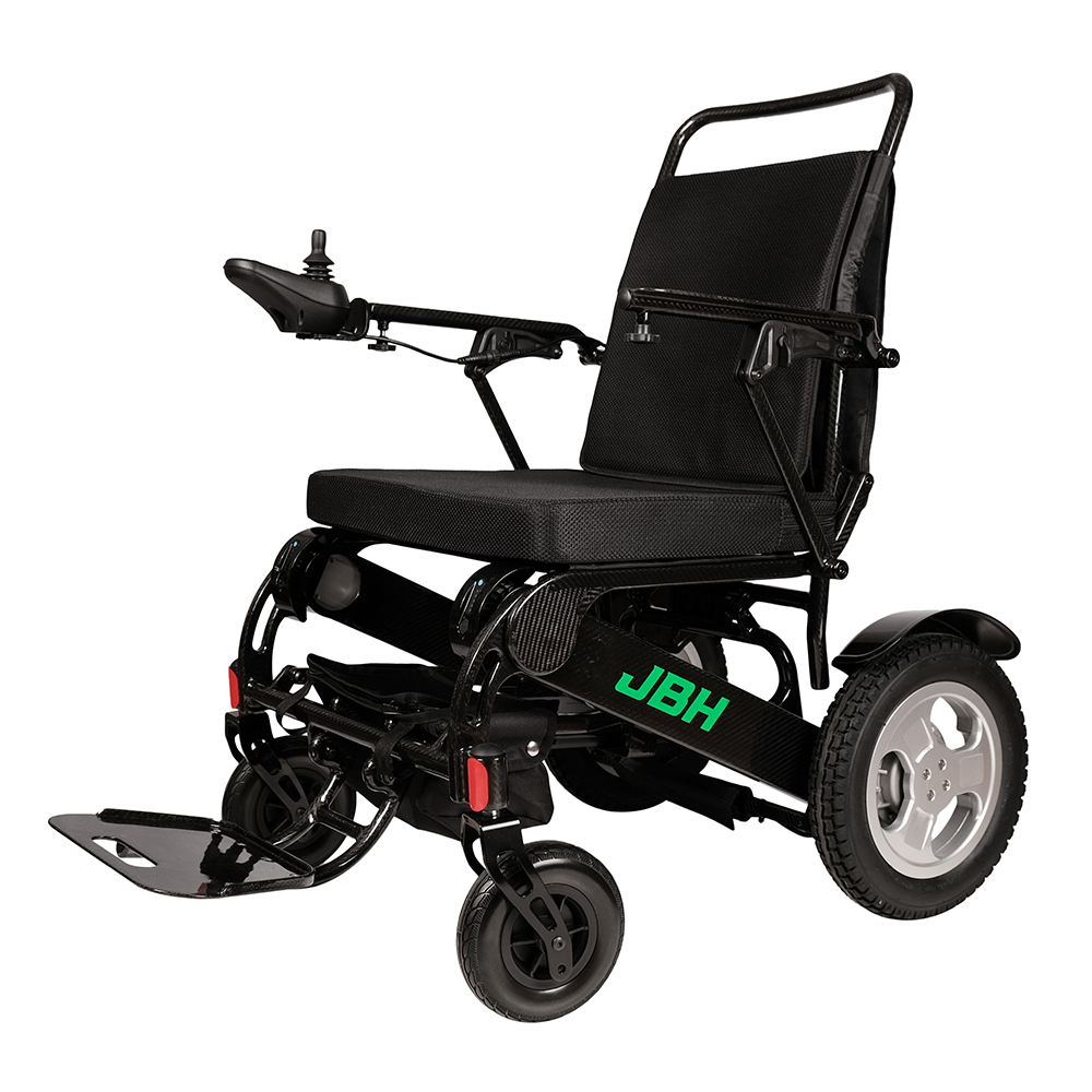 JBH Dış Mekan Katlanabilir Standart Taşınabilir Karbon Fiber Elektrikli Tekerlekli Sandalye