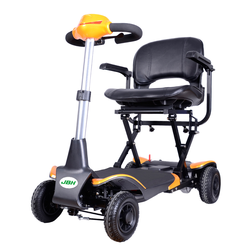 JBH Sarı Otomatik Katlanır Seyahat Mobilite Scooter FDB01