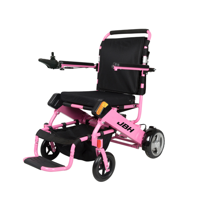 JBH Pembe Akıllı Güç Alüminyum Alaşım Tekerlek Sandalye D05