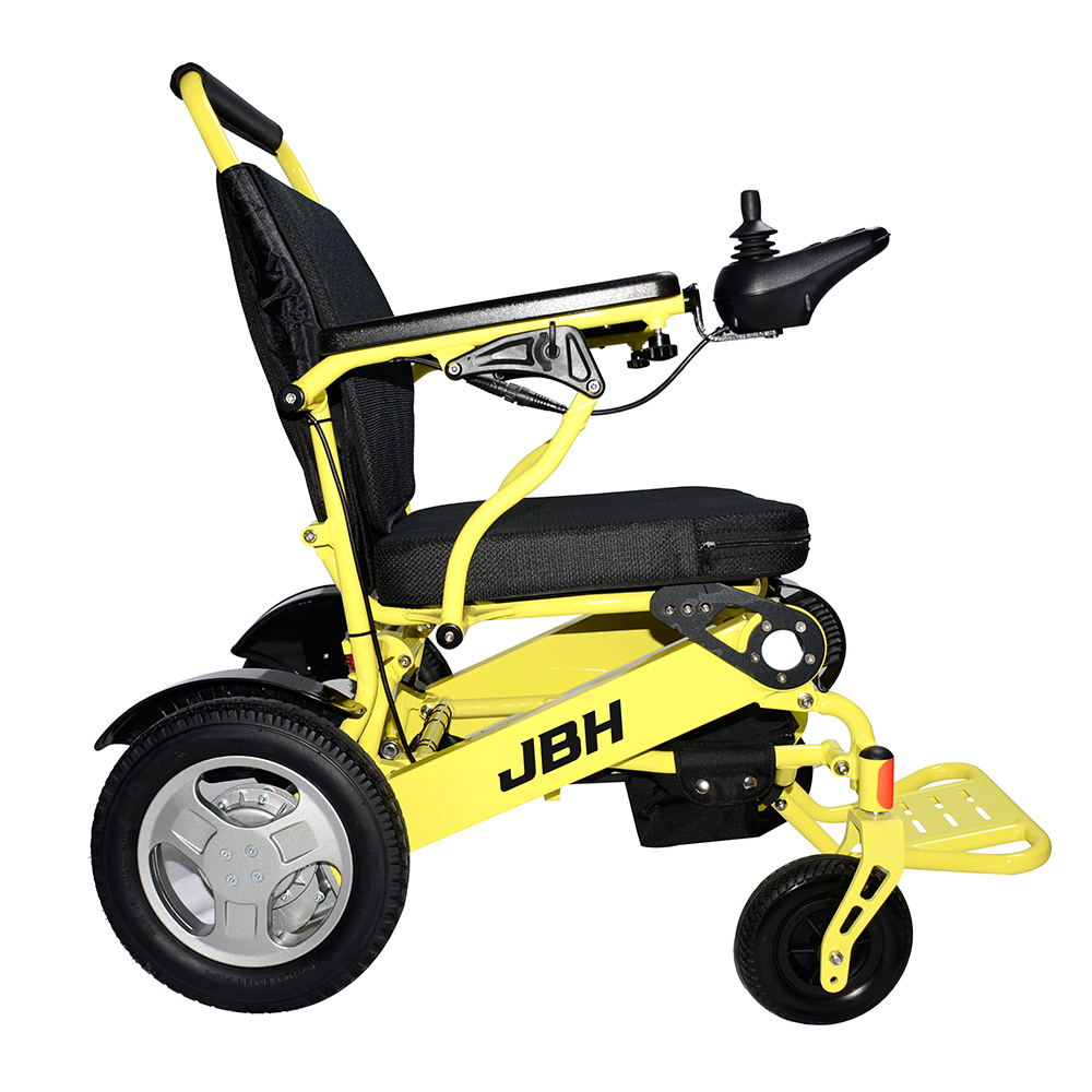 JBH Sarı Taşınabilir Yaşlı Elektrikli Tekerlekli Sandalye D09