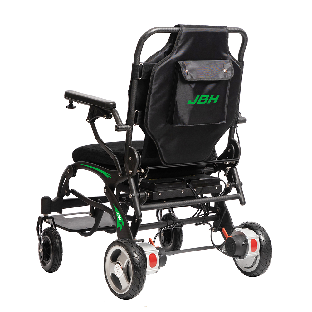 JBH Kapalı Katlanabilir Taşınabilir Karbon Fiber Elektrikli Tekerlekli Sandalye