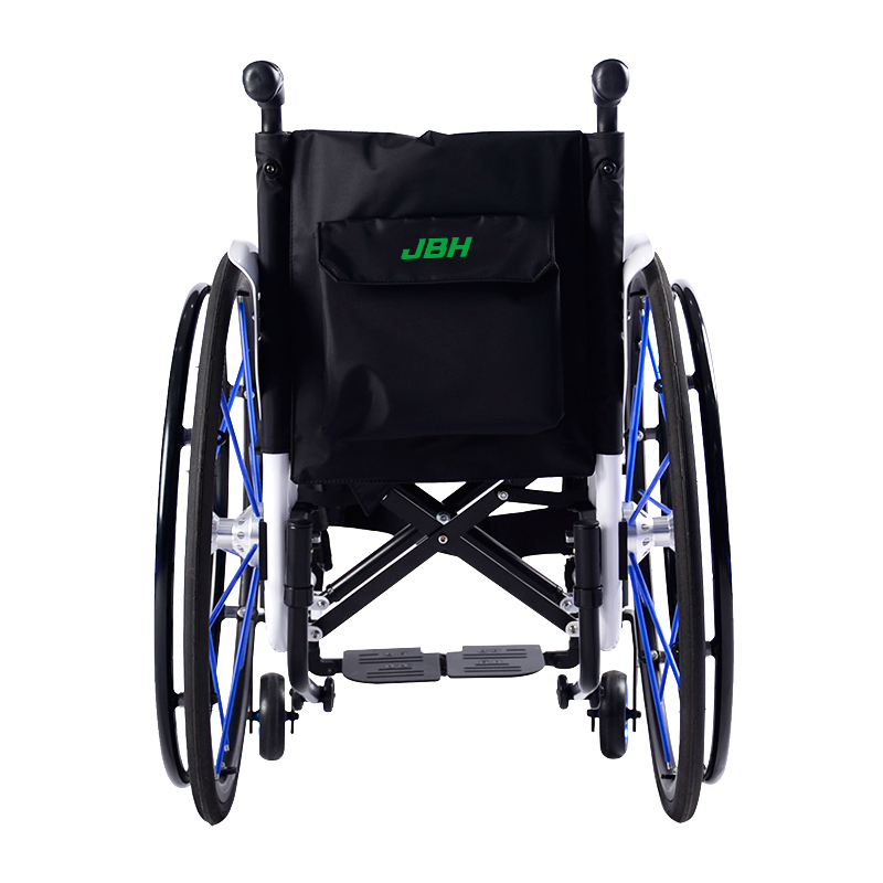 JBH Beyaz Manuel Yarış Tekerlekli Sandalye S002