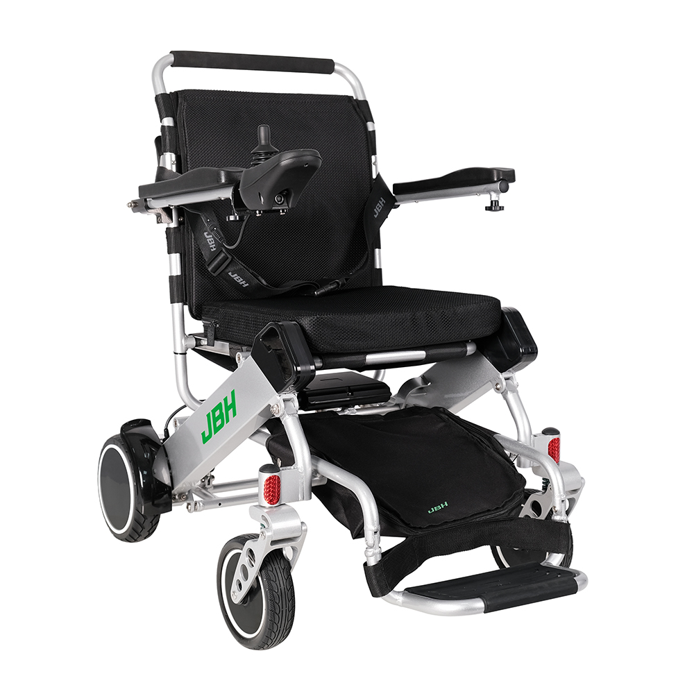 JBH Gümüş Taşınabilir Güç Tekerlekli Sandalye D05